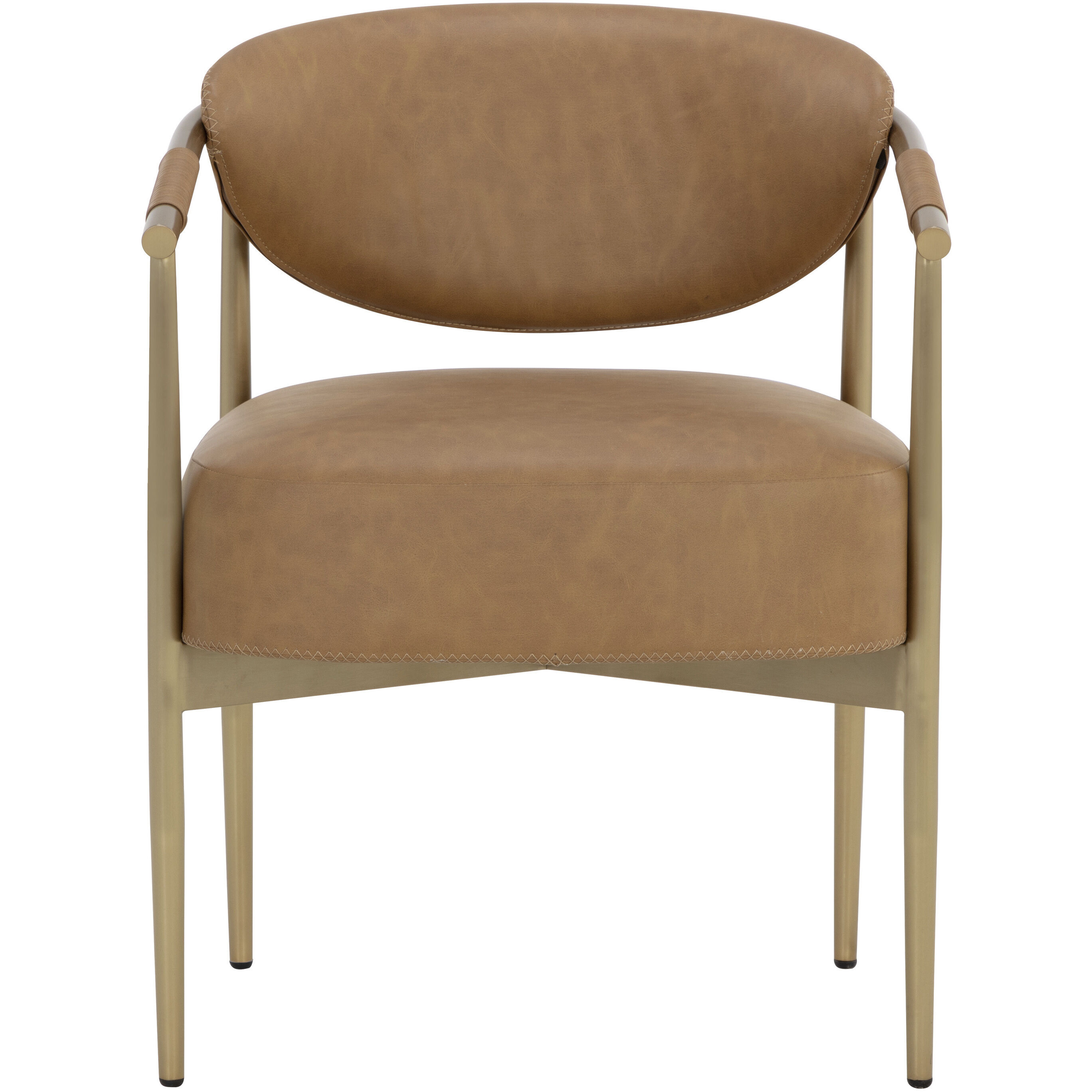 Heloise Milliken Cognac Dining Armchair